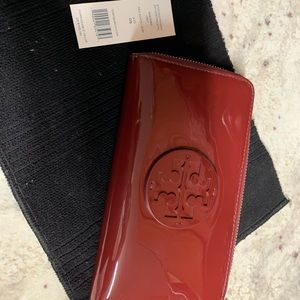 Tory Burch Wallet Red Agate